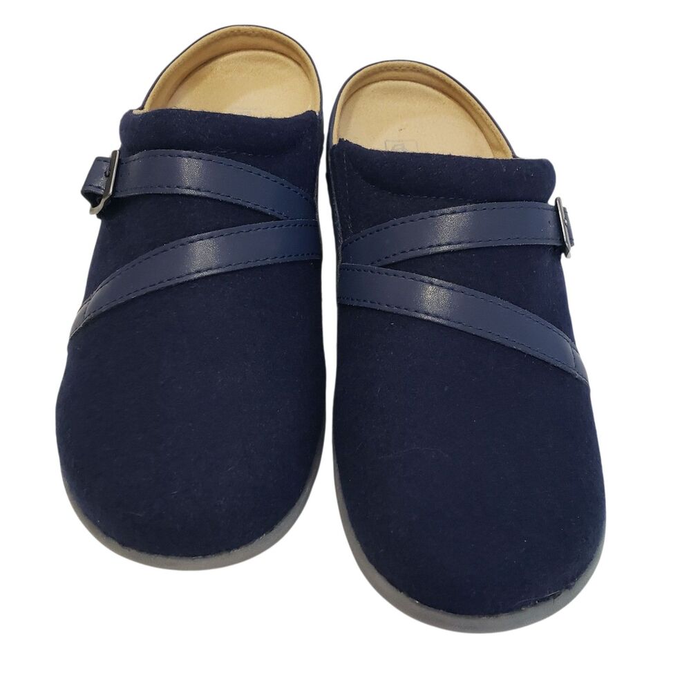 Spenco Women's 9.5 B Navy Clogs / Mules